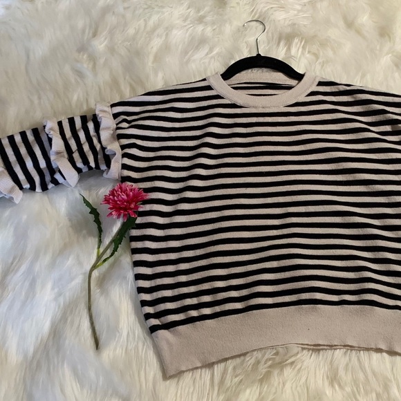 Ruffle striped sweater - Picture 4 of 6